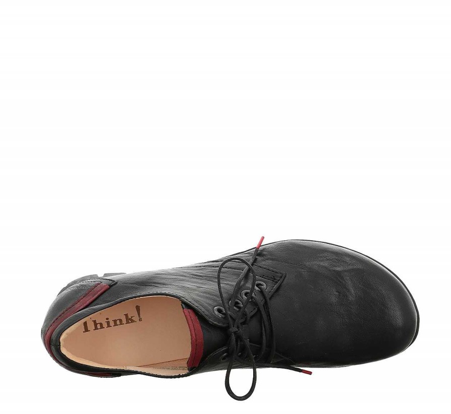 Low Shoes | Think Low Shoes Menscha Lace Up Shoe - Black/Combi