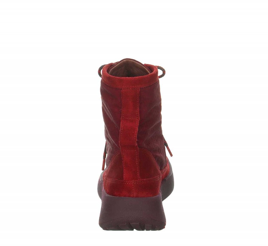 Ankle Boots | Think Ankle Boots Kusabi Lace Up Boot - Merlot/Combi