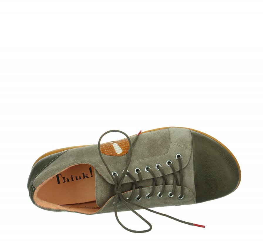 Low Shoes | Think Low Shoes Kong Lace Up Shoe - Jade/Combi