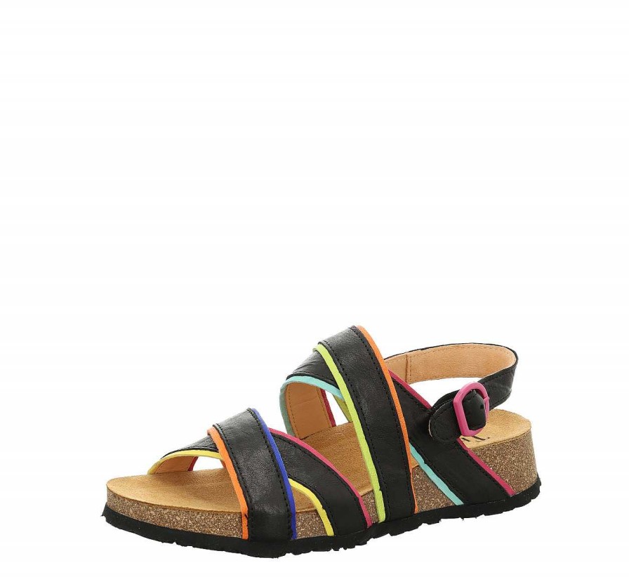 Sandals | Think Sandals Koak Strap Sandal - Black/Combi