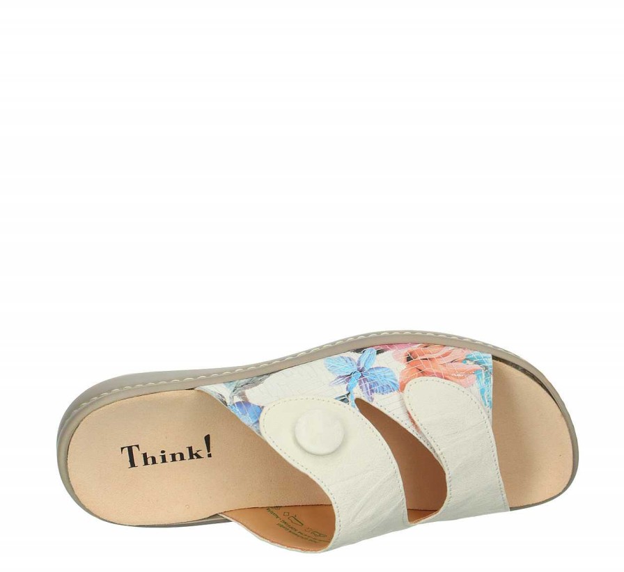 Mules | Think Mules Camilla Mules - Ivory/Combi