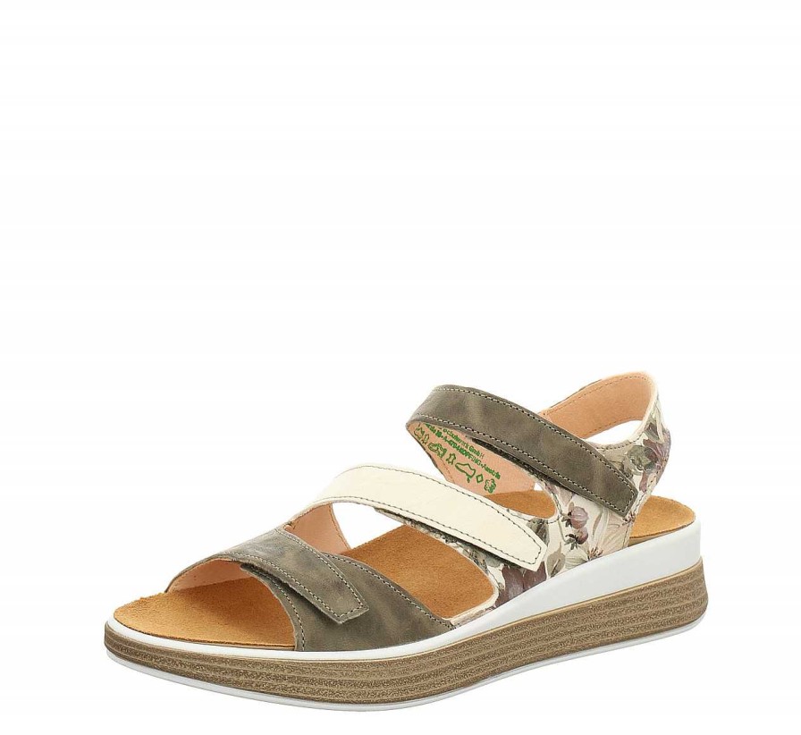 Sandals | Think Sandals Meggie Strap Sandal - Sage/Combi