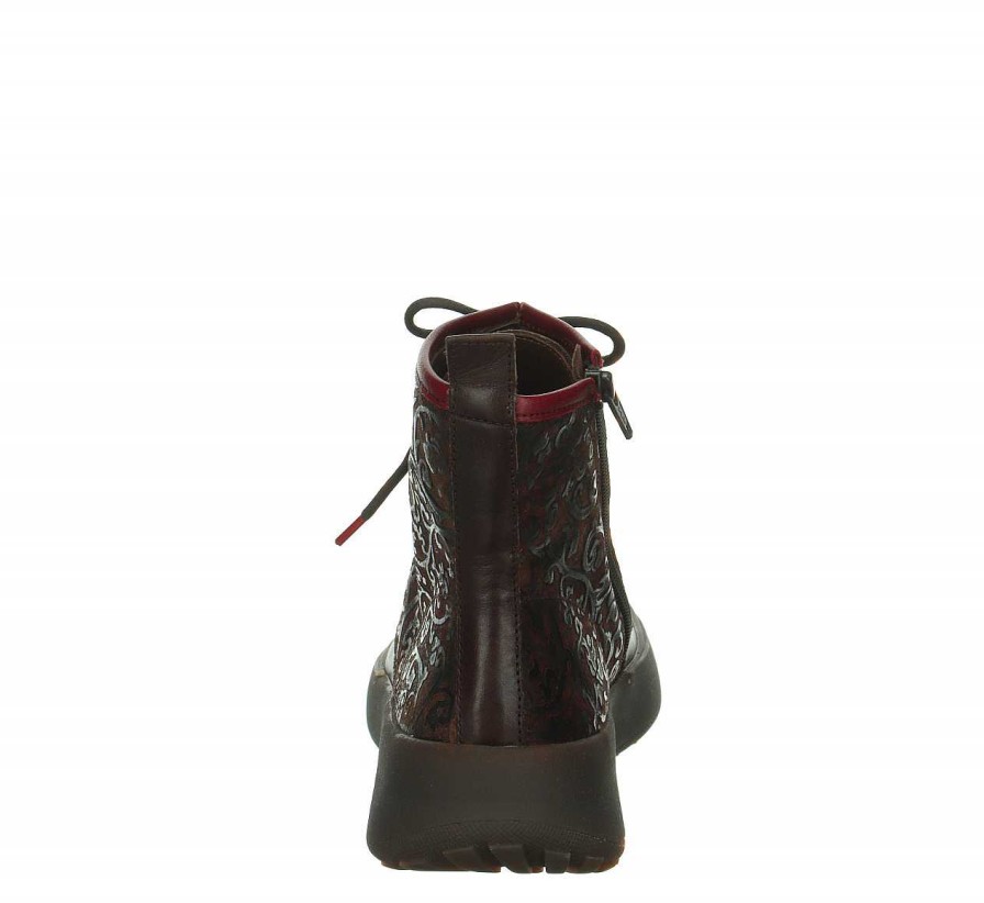 Ankle Boots | Think Ankle Boots Kusabi Lace Up Boot - Espresso/Combi