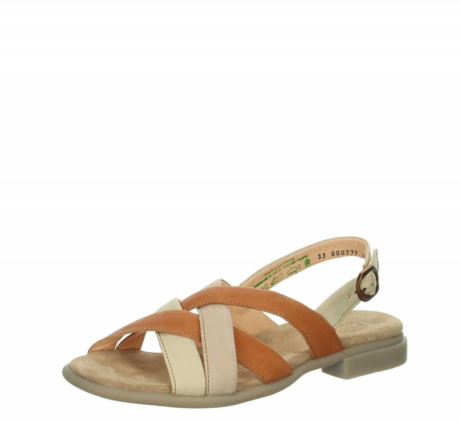 Sandals | Think Sandals Kamaa Strap Sandal - Cream/Combi