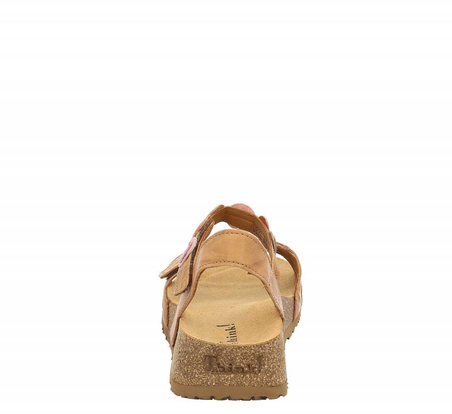 Sandals | Think Sandals Koak Strap Sandal - Tan/Combi