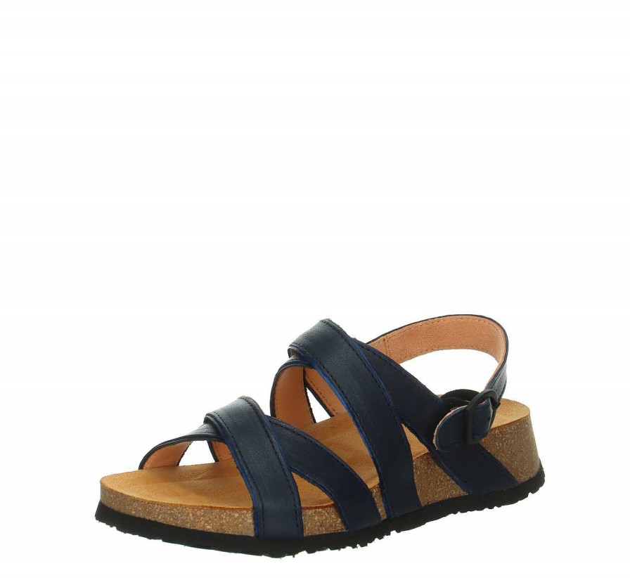 Sandals | Think Sandals Koak Strap Sandal - Navy/Combi